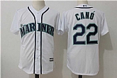 Seattle Mariners #22 Robinson Cano White New Cool Base Jersey,baseball caps,new era cap wholesale,wholesale hats